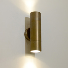 Lustro GU10 Brass Up/Down Exterior Wall Light